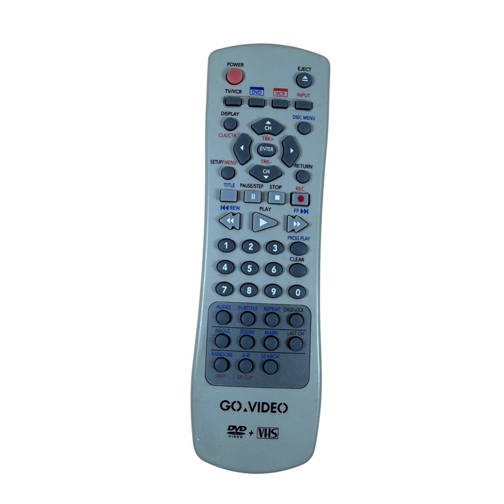 GoVideo Remote Control 104200RM DVD VHS Combo Player Gray Replacement Tested EUC
